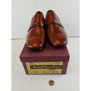 Eaton Fine Royal Sceptre Red Brown Casual Leather Dress Shoes Men's size: 9D